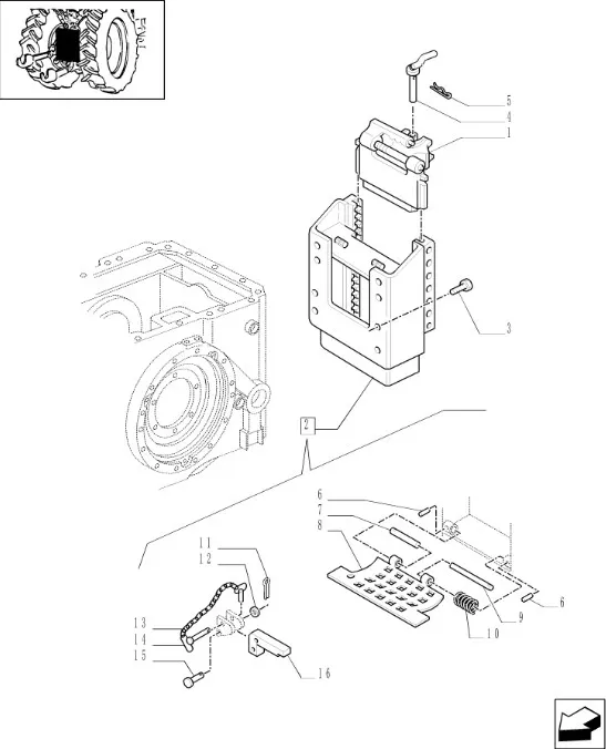 9970451 - щеколодка