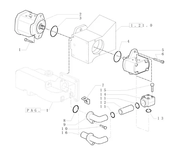 87395822 - Насос гидр. основной 25сс T6050/Maxx.125